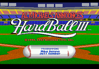 Заставка игры HardBall III
